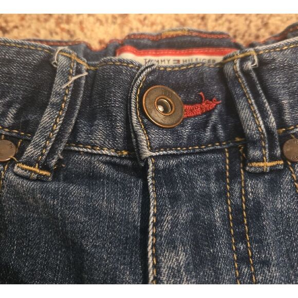 Tommy Hilfiger Blue Distressed Straight Leg Size 8 - Picture 2 of 8